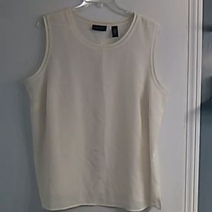 Cream sleeveless top